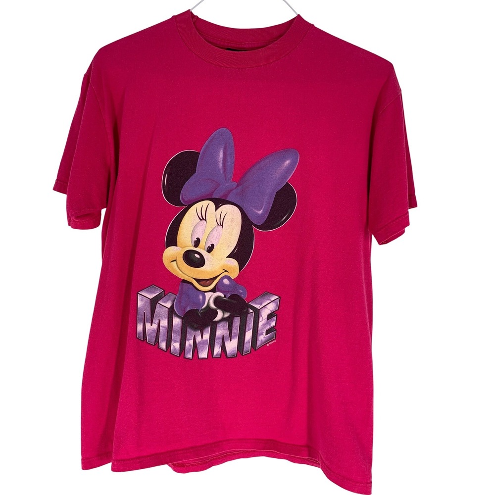 Sherry's Best Medium Pink Minnie Mouse Graphic Tee Disney Cotton